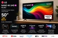 Smart TV LG 50" NANO 4K UHD AI NU80 webOS 2026 50NU800BPSC