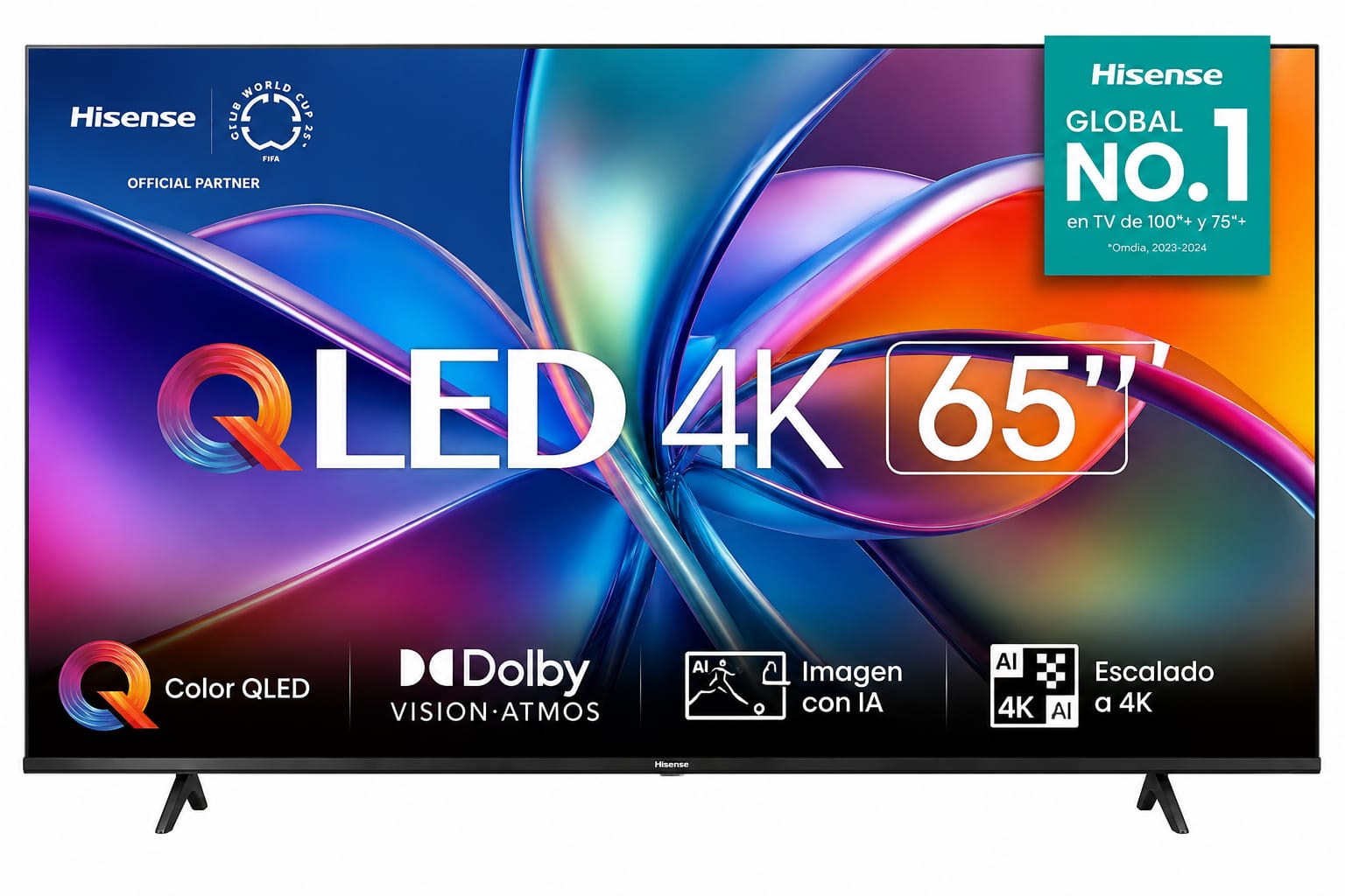 Smart TV Hisense 65" QLED 4K UHD VIDAA Dolby Vision 65QD6QV