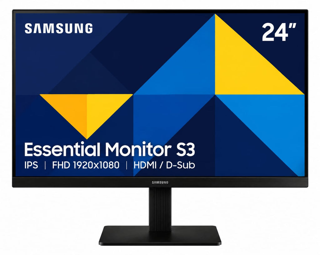 Monitor Samsung 24" Essential S3 S30GD IPS Full HD HDMI/VGA