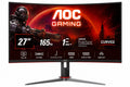 Monitor AOC 27" Gaming Curvo Full HD 165Hz 1ms VA FreeSync HDMI DisplayPort