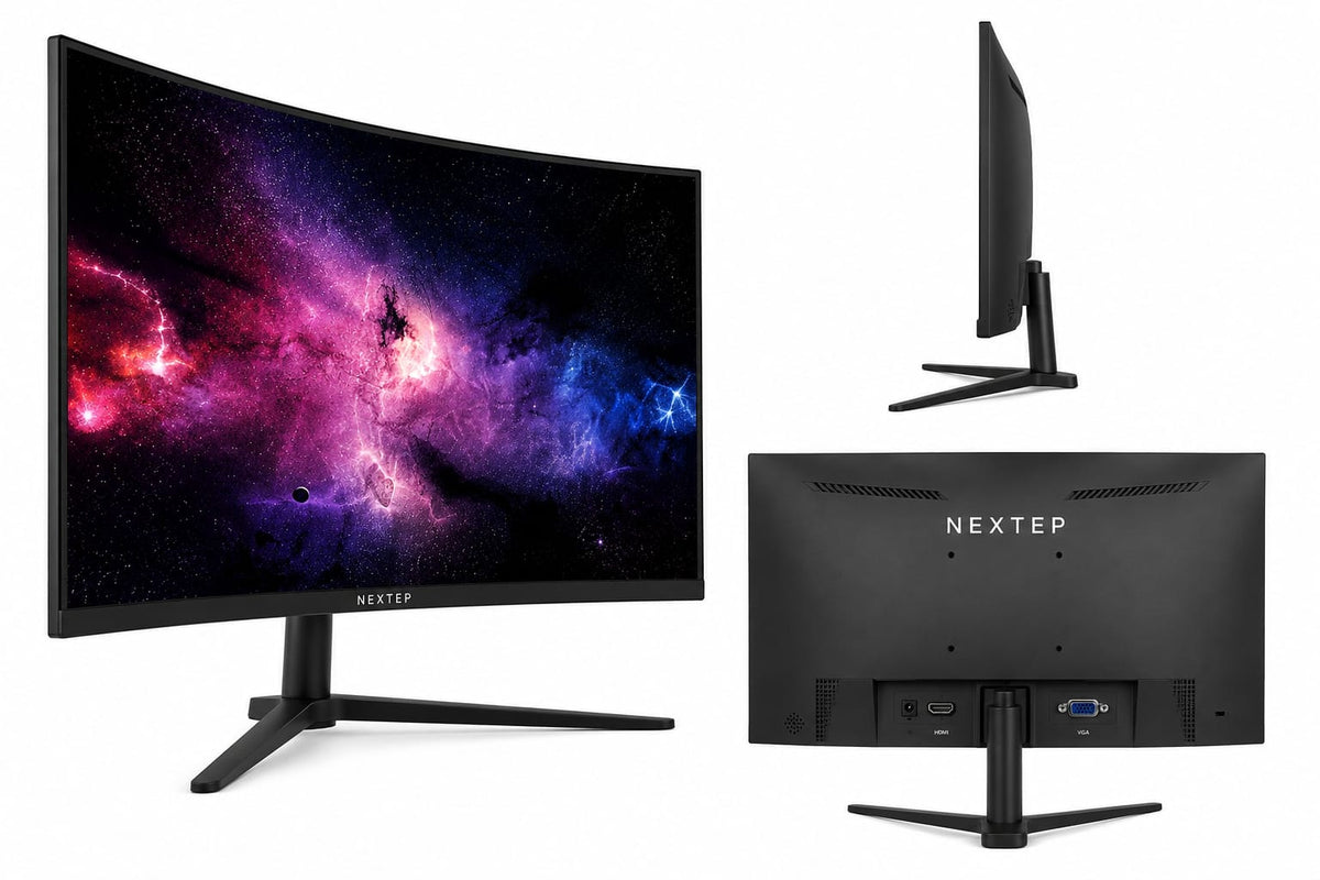 Monitor Nextep 23.8" Curvo Full HD 1920x1080 HDMI/VGA Panel Grado A