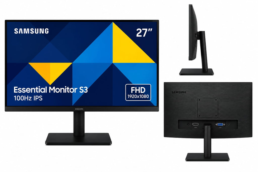 Monitor Samsung 27" Essential S3 S30GD IPS Full HD 100Hz HDMI