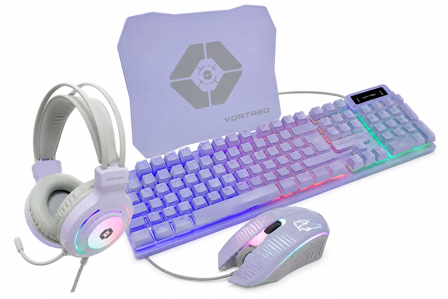 Kit Gamer Vortred 4 en 1 RGB