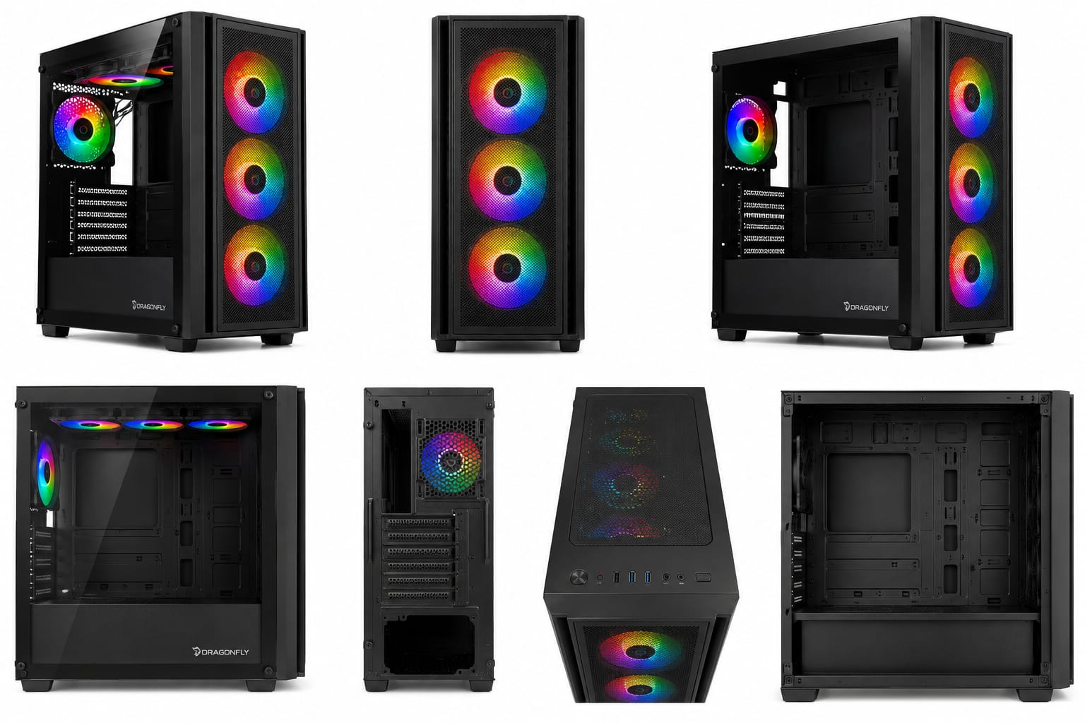 Gabinete Gamer Dragonfly GM590AB