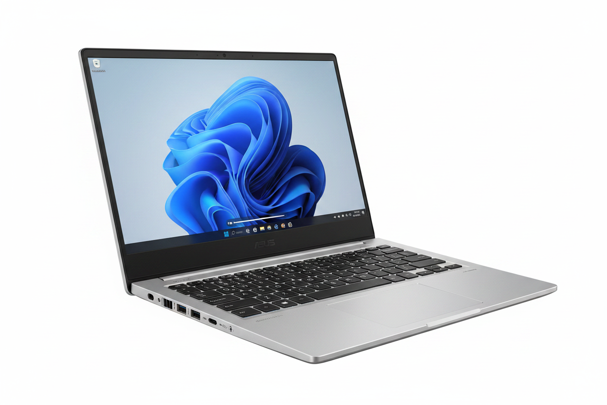 Laptop ASUS ExpertBook P1403CVA vista en ángulo