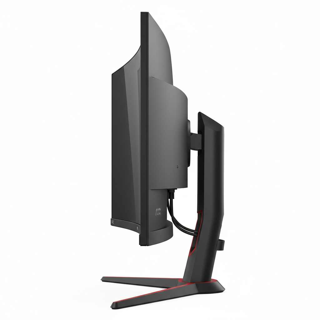 Monitor AOC 27 Gaming Curvo 165Hz vista lateral