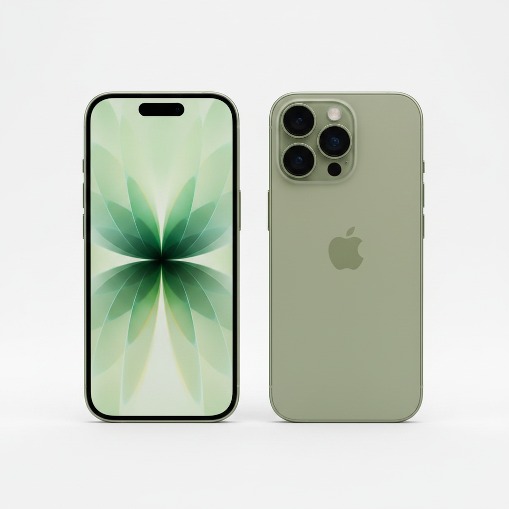 Apple iPhone 17 256GB Salvia vista frontal y trasera