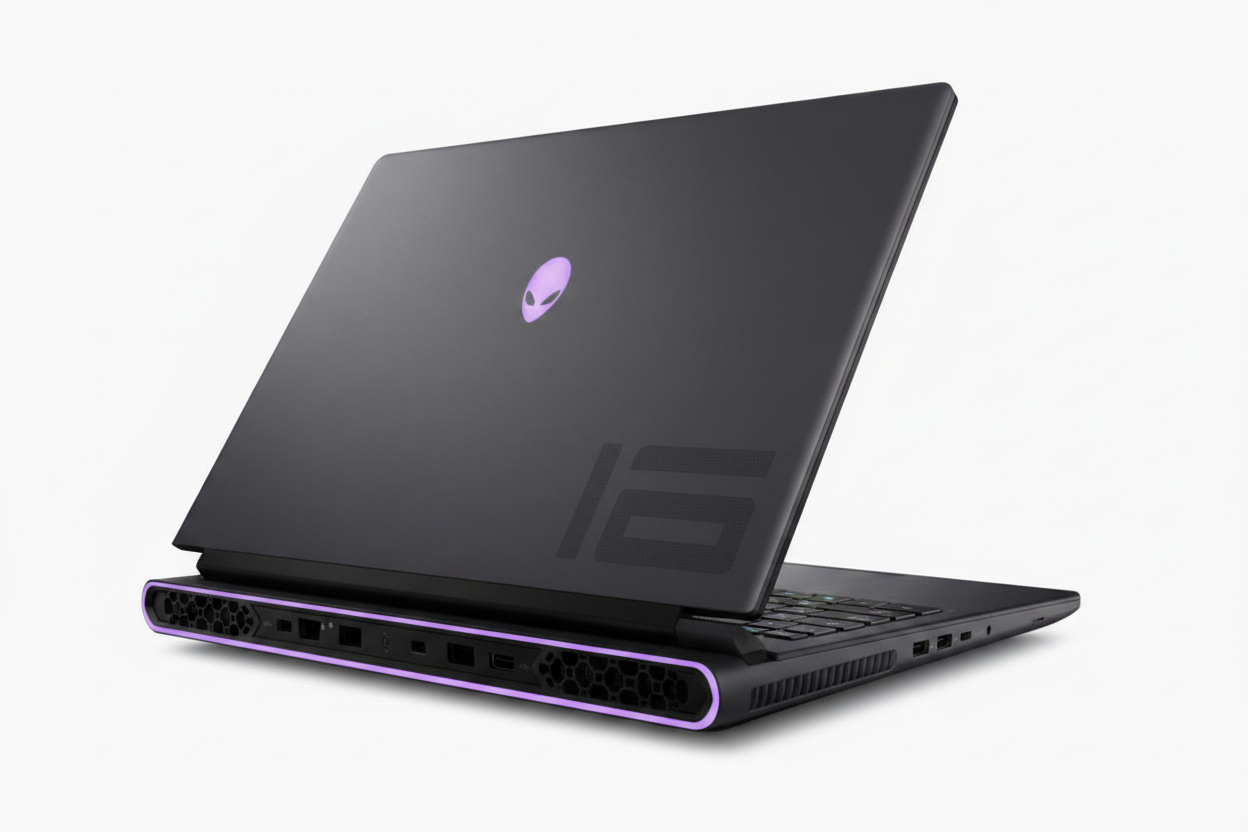Laptop Gamer Dell Alienware Aurora 16 tapa con logo alien