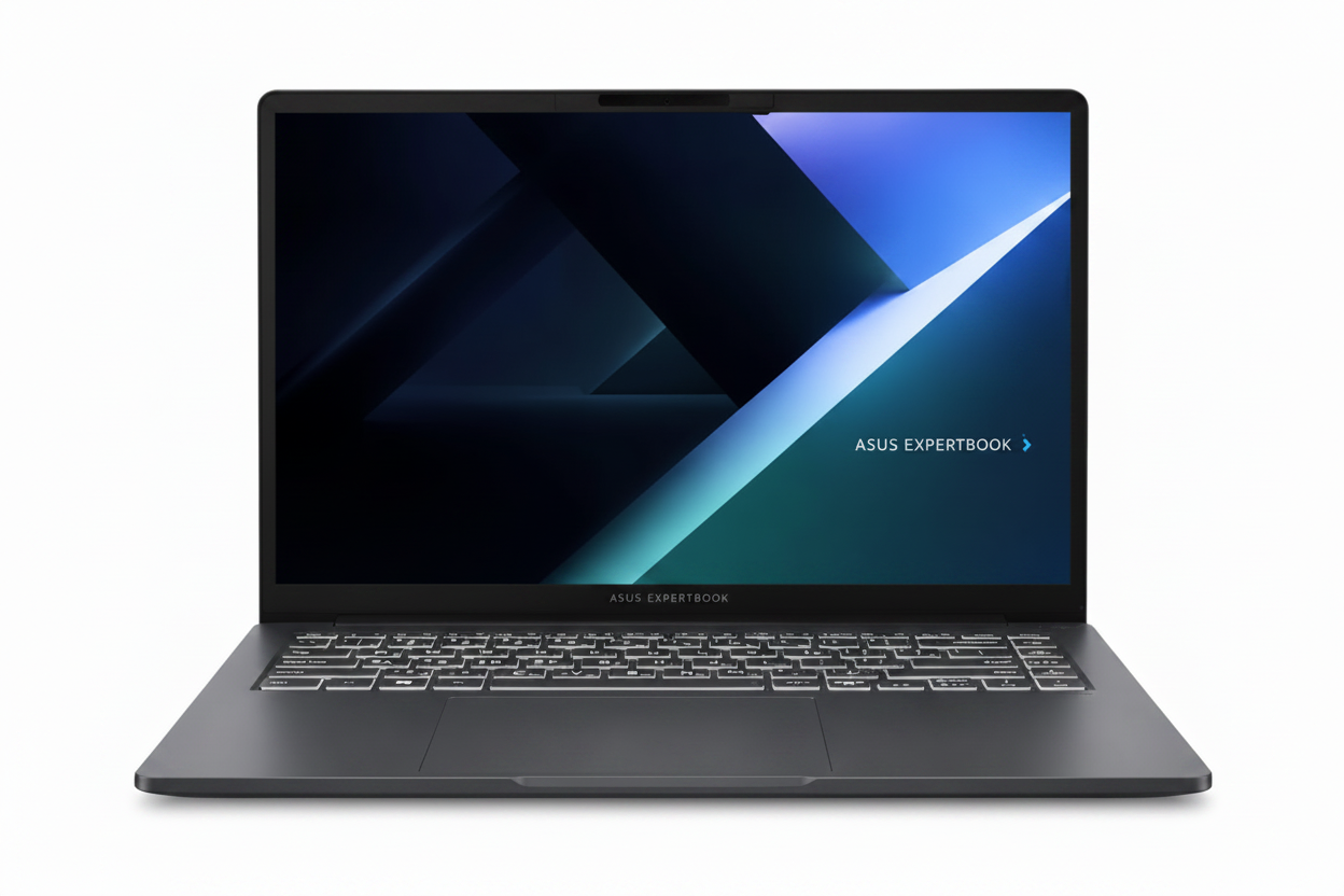 Laptop ASUS ExpertBook B3605CCA vista frontal abierta