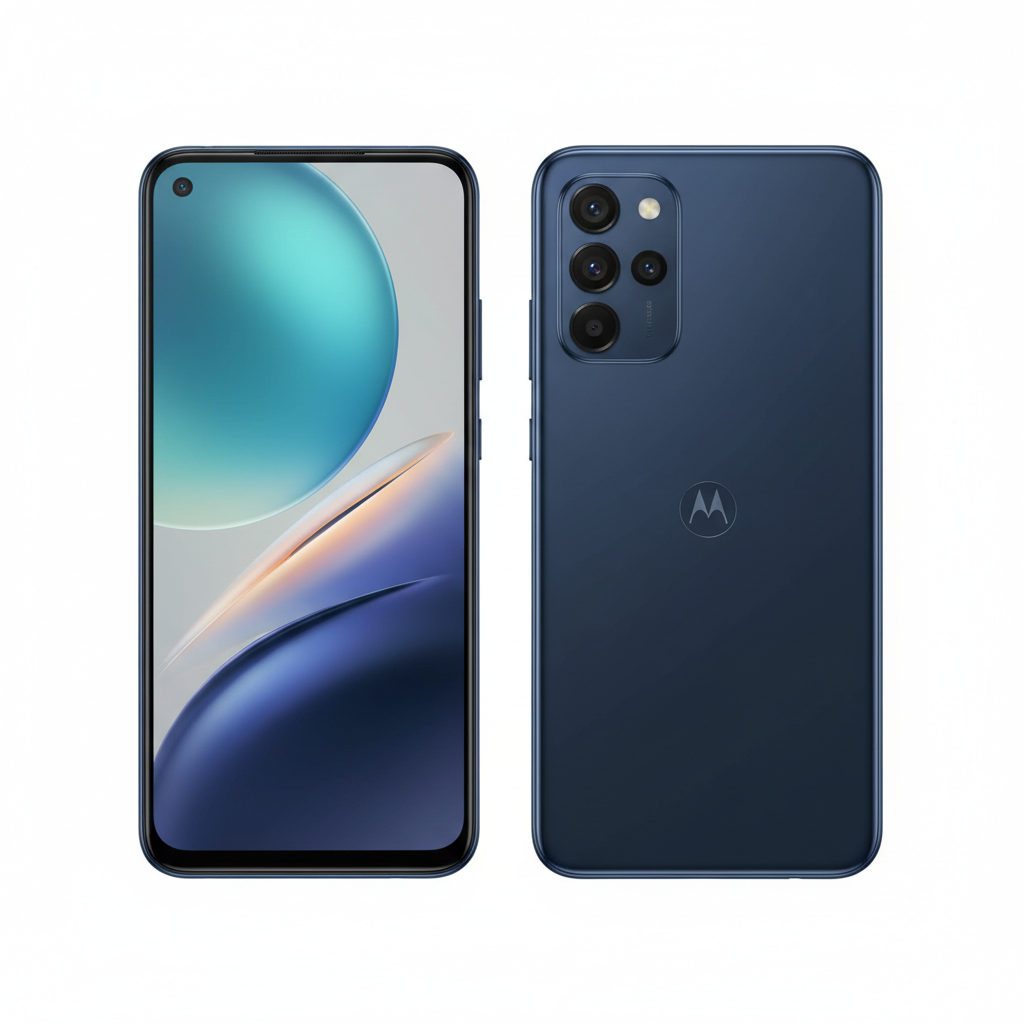 Motorola Moto G86 Power 5G Azul vista frontal y trasera