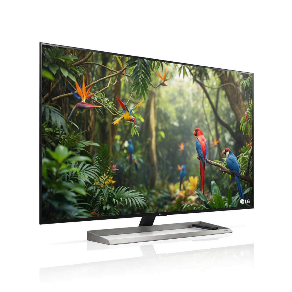 Smart TV LG 70 NANO 4K vista en ángulo