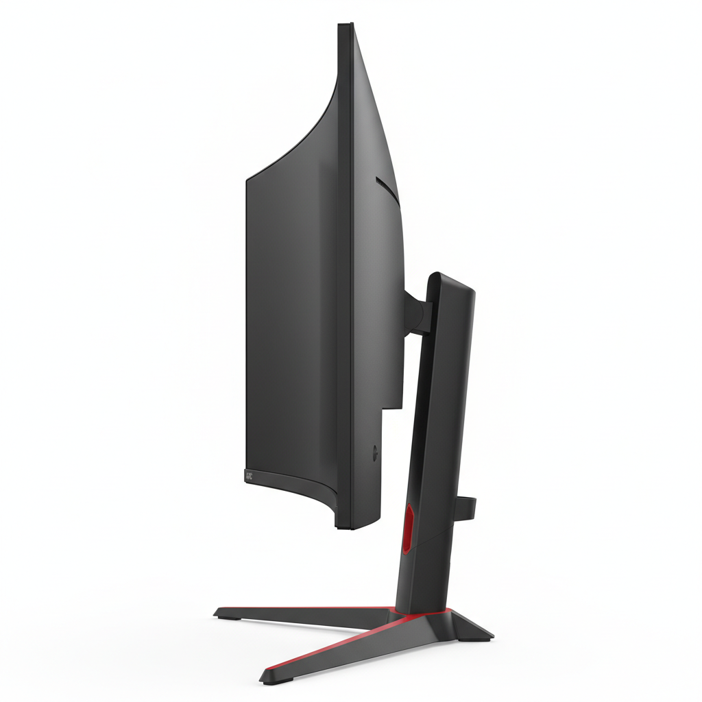 Monitor AOC 23.8 Gaming Curvo 165Hz vista lateral