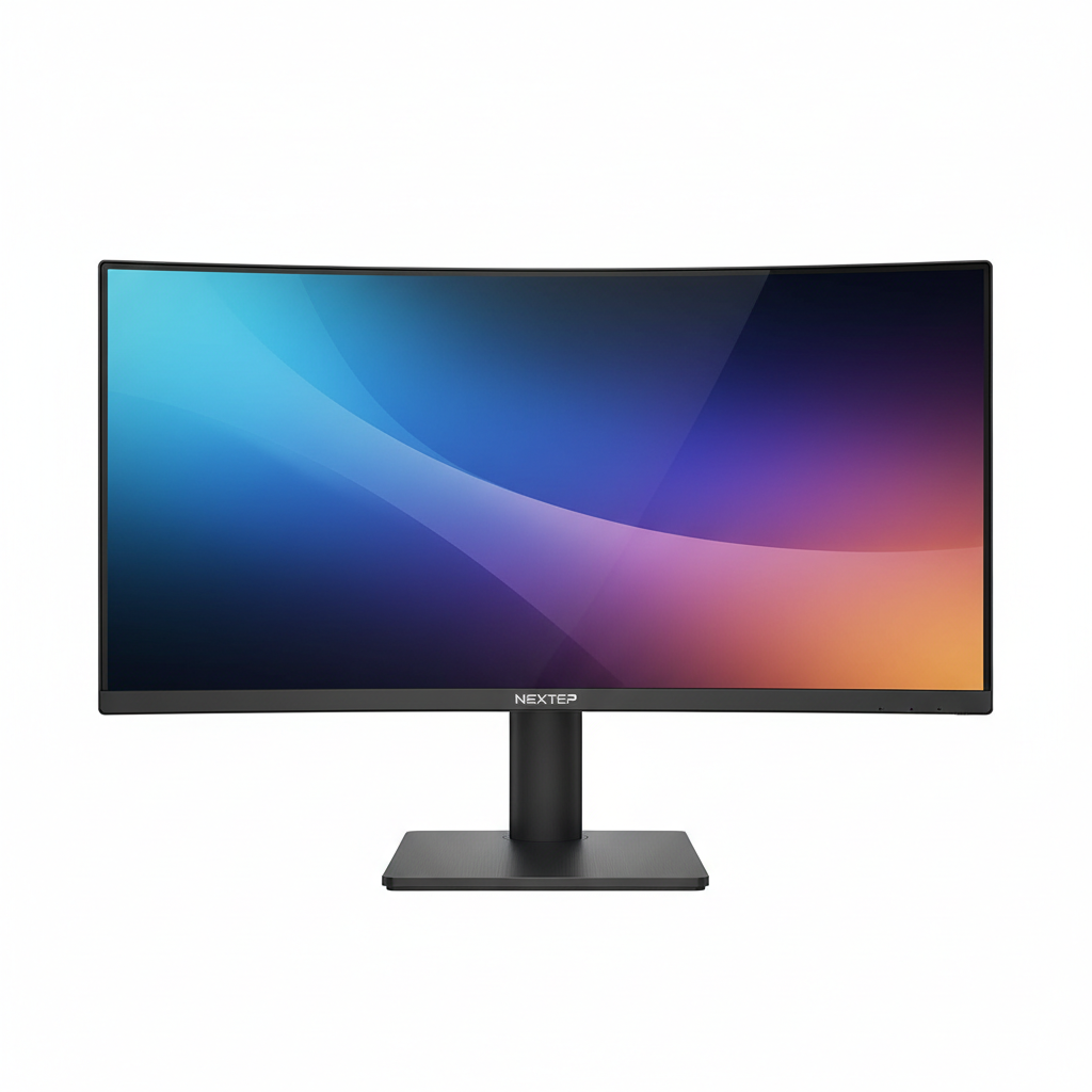 Monitor Nextep 27 curvo Full HD vista frontal