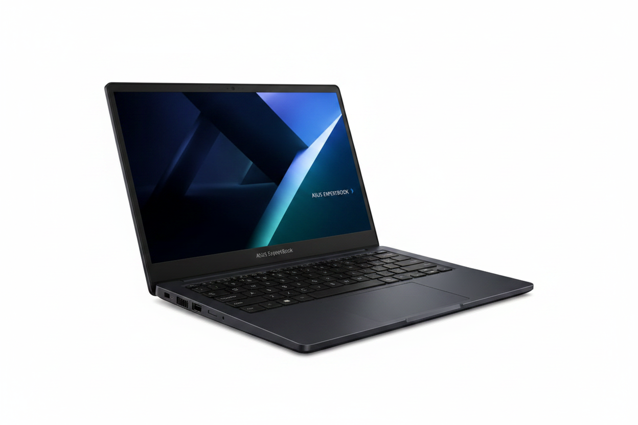 Laptop ASUS ExpertBook BM1403 vista en ángulo