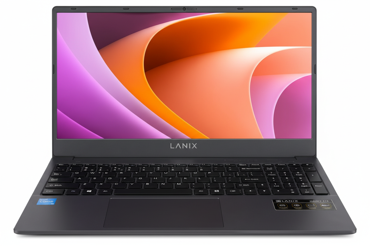 Laptop Lanix XBook B15 vista frontal abierta