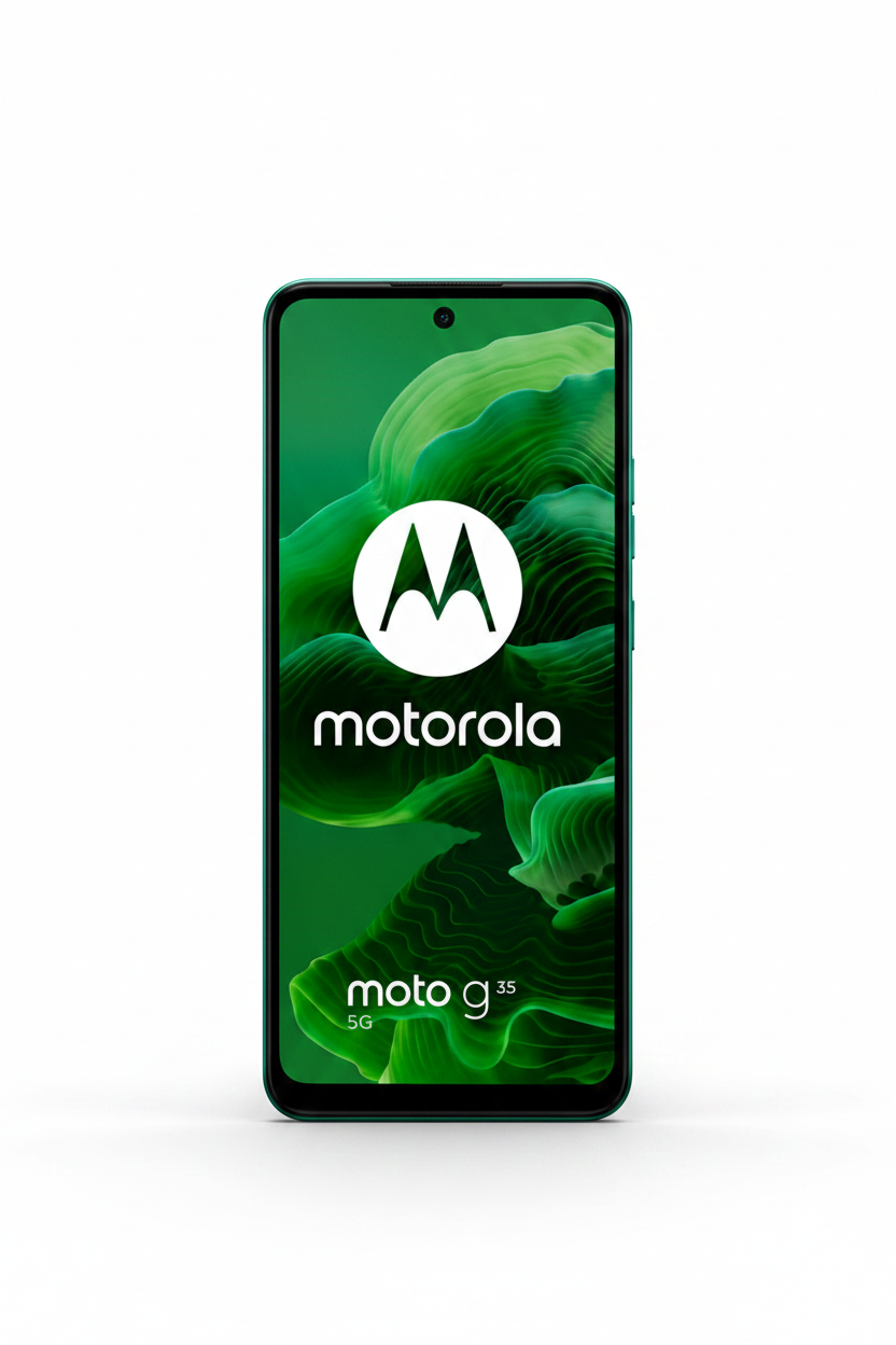 Motorola Moto G35 5G Verde Esmeralda vista frontal