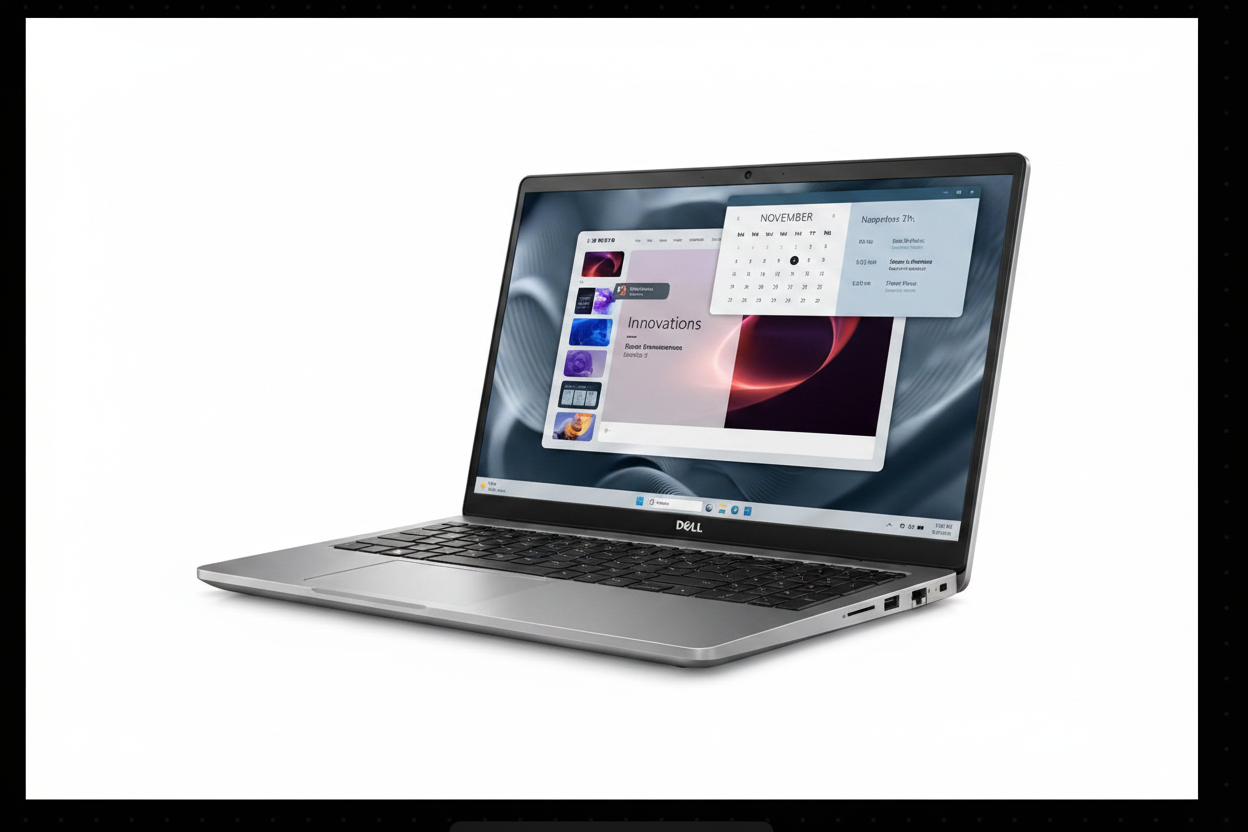 Laptop Dell Pro Essential PV15250 vista en ángulo