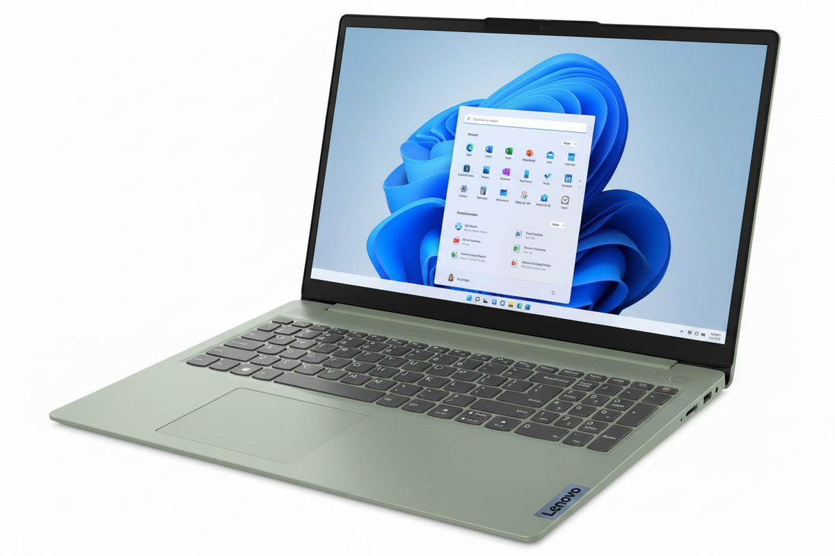 Laptop Lenovo IdeaPad Slim 3 vista en ángulo