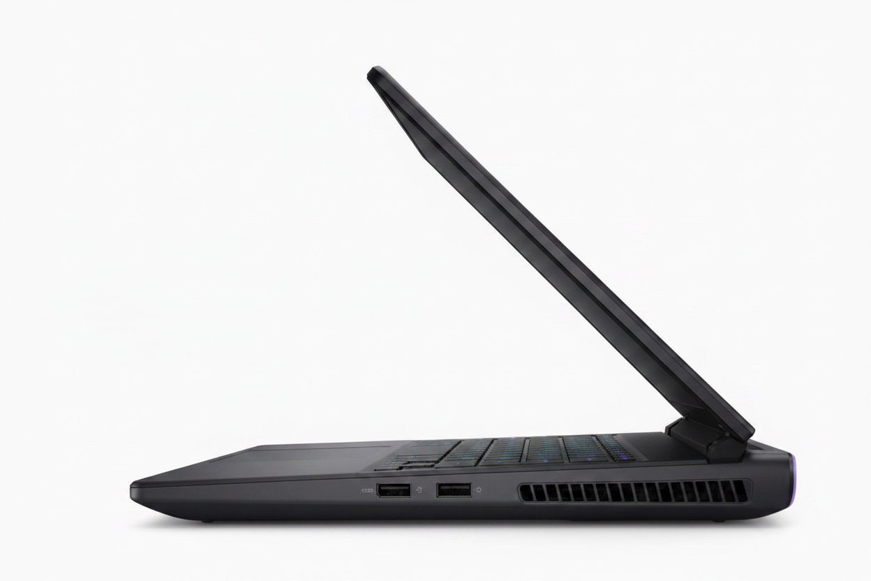 Laptop Gamer Dell Alienware Aurora 16 vista lateral con puertos