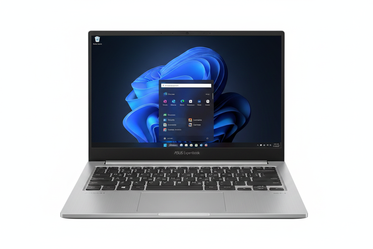 Laptop ASUS ExpertBook P1403CVA vista frontal abierta